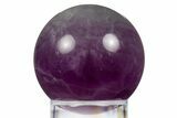 Polished Purple Fluorite Sphere - China #319773-1